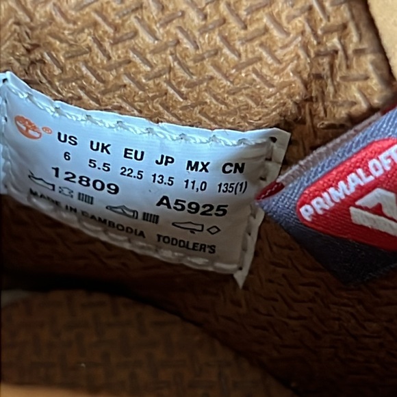 Toddler Timberland® Premium 6-Inch Waterproof Boot - Wheat Nubuck - Picture 13 of 13